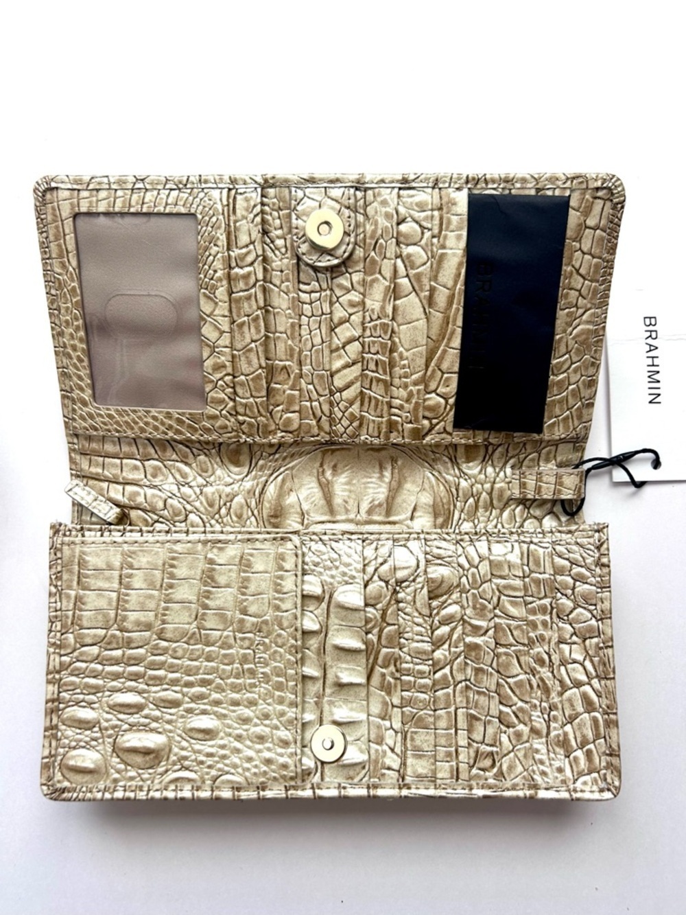 Brahmin AnnMarie Wallet Stardust Melbourne Genuine Leather Clutch Wristlet NWT - Picture 7 of 7